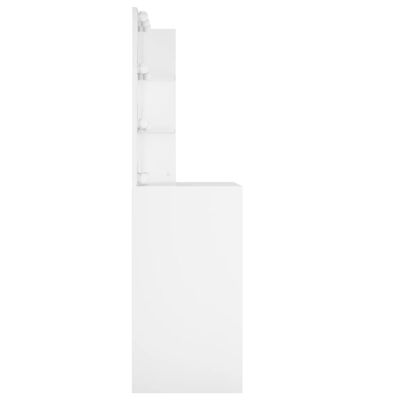 vidaXL Dressing Table with LED White 60x40x140 cm