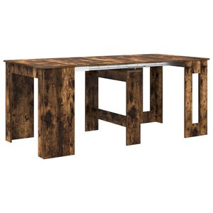 vidaXL Dinning Table 180 x 85 x 75 cm Engineered Wood Smoked Oak