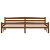 vidaXL Bed Frame without Mattress Honey Brown Solid Wood 200x200 cm (322081+321987)