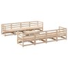 vidaXL 9 Piece Garden Sofa Set Solid Wood Pine