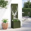 vidaXL Garden Privacy Screen Olive green 50 x 140 cm Cold-rolled steel