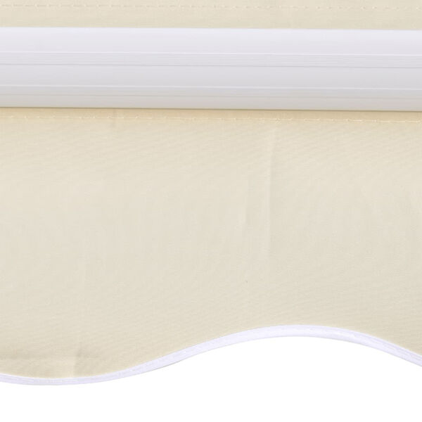 vidaXL Awning Top Sunshade Canvas Cream 3 x 2.5 m (Frame Not Included)