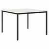 vidaXL Dining Table White 110 x 110 x 75 cm Solid Pine Wood