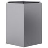 vidaXL Garden Planter 2 pcs Hexagon 46x40x45 cm Galvanized Steel