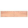 vidaXL Wall Shelf Light Brown 180x40x(2-4) cm Treated Solid Wood Oak