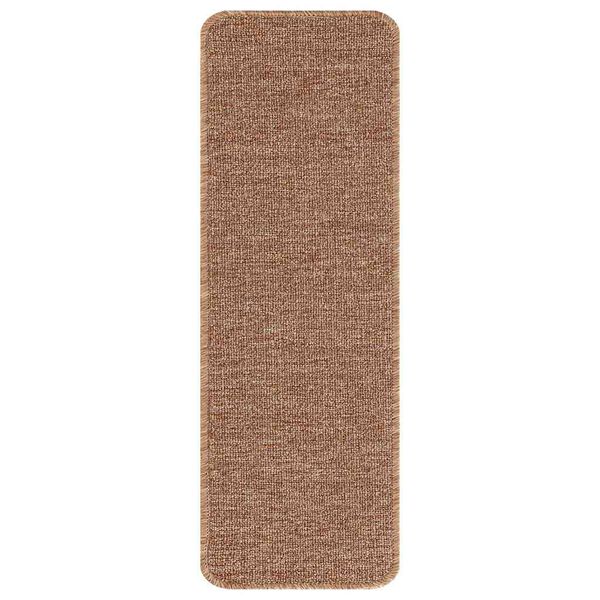 vidaXL Anti-slip Stair Mats Latex backing 15 pcs Yellow 60 x 25 cm PP