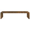 vidaXL Monitor Stand Smoked Oak 60x23.5x12 cm Engineered Wood