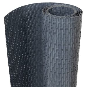 vidaXL Balcony Screens 10 pcs Anthracite 255x19 cm Poly Rattan