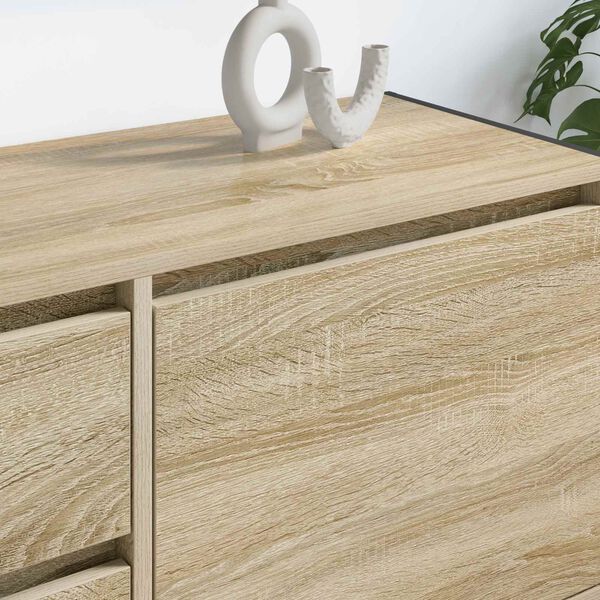 vidaXL TV Cabinet Sonoma 100 x 36 x 49.5 cm Engineered Wood