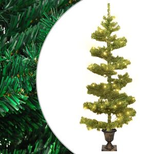 vidaXL Swirl Christmas Tree | Green | PVC | Medium | Swirl Christmas Tree