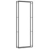vidaXL Firewood Rack Matt Black 110x28x312 cm Steel