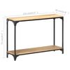 vidaXL Console Table 110x30x75 cm Solid Mango Wood