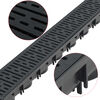 vidaXL Drainage Channels 3 pcs Plastic 3 m