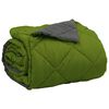 vidaXL Summer Duvet Green and Anthracite 200 x 200 cm Microfiber