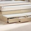vidaXL Bed Drawers Sonoma Oak 135 x 36.5 x 16.5 cm Engineered Wood