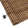 vidaXL Roller Blind with Curtains Manual Brown 80 x 220 cm Bamboo