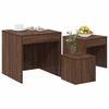 vidaXL Nesting Tables 3 pcs Brown Oak Engineered Wood
