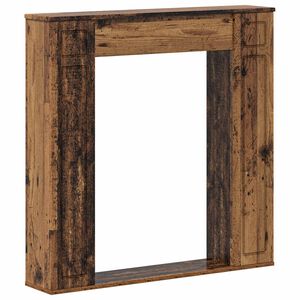 vidaXL Fireplace Surround Old Wood 100 x 20 x 100 cm Engineered Wood