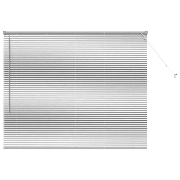 vidaXL Venetian Blinds Height Adjustable Silver 130 x 160 cm Aluminium