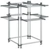 vidaXL Laundry Drying Rack 107x107x120 cm Aluminium