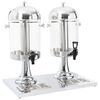 vidaXL Double Juice Dispenser Stainless Steel 2 x 8 L