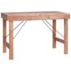 vidaXL Dining Table 120x60x80 cm Solid Reclaimed Wood