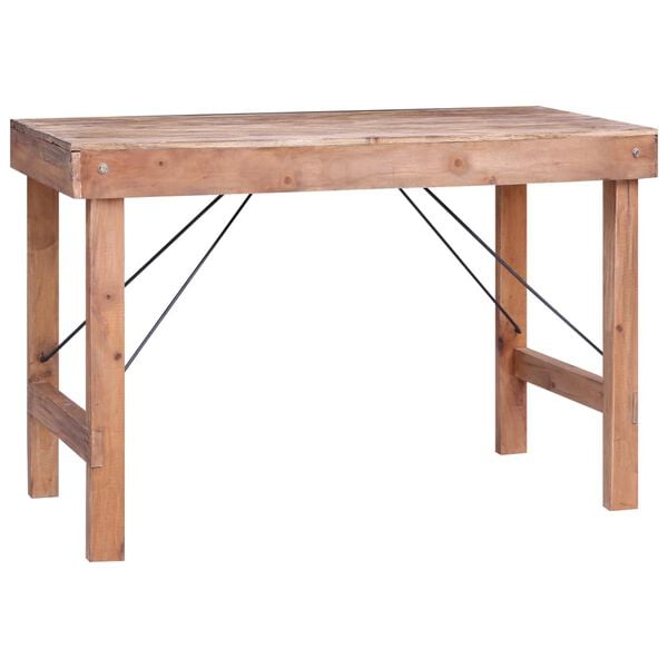 vidaXL Dining Table 120x60x80 cm Solid Reclaimed Wood