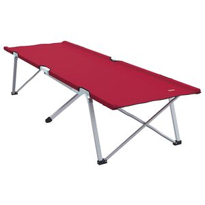 vidaXL Folding Camping Bed Red 194 x 62.5 x 42.5 cm Oxford and Steel