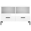 vidaXL TV Cabinet High Gloss White 80x36x50 cm Engineered Wood