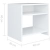 vidaXL Bedside Cabinet White 40x30x40 cm Engineered Wood