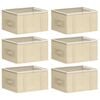 vidaXL Storage Box with Transparent Top Window 6 pcs Non-woven fabric