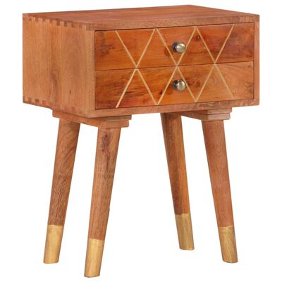 vidaXL Bedside Cabinet 43x30x58 cm Solid Mango Wood