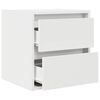 vidaXL Wall-mounted Bedside Cabinets 2 pcs White 38x34x40 cm
