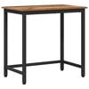 vidaXL Table Old Wood 100 x 50 x 76.5 cm Engineered Wood and Steel