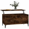 vidaXL Coffee Table Smoked Oak 90x44.5x45 cm Engineered Wood