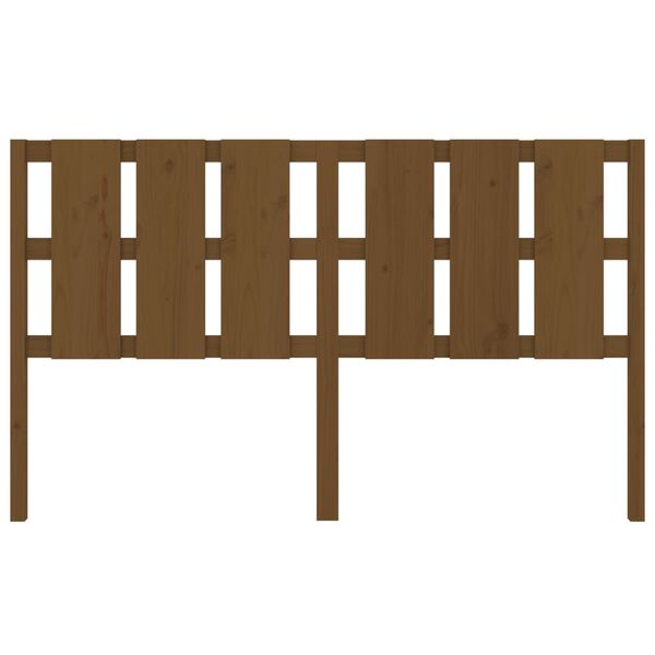 vidaXL Bed Headboard Honey Brown 185.5x4x100 cm Solid Wood Pine