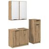 vidaXL Bathroom Furniture Set 3 pcs Artisan Oak Engineered Wood