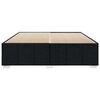 vidaXL Bed Frame without Mattress Black Super King Fabric