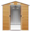 vidaXL Garden Shed Light Brown 191x300x198 cm Galvanised Steel