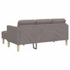 vidaXL Sofa Set 2 pcs Taupe 173 x 131 x 67 cm Fabric