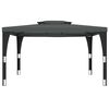 vidaXL Gazebo with Double Roof Anthracite 3.98x2.98 m Steel