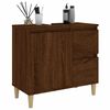vidaXL Bathroom Cabinet Brown Oak 65x33x60 cm Engineered Wood