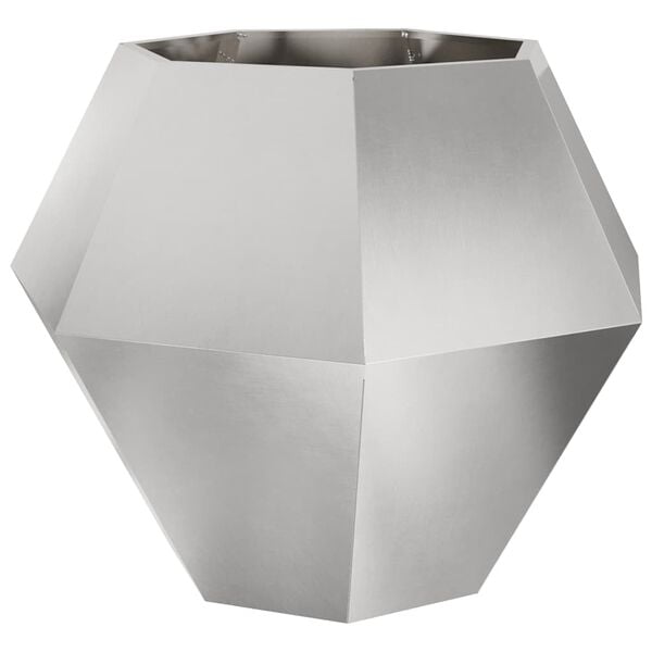 vidaXL Planter Silver 100 x 100 x 80 cm Stainless Steel