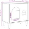 vidaXL Cat House Old Wood 51 x 30 x 52 cm Engineered Wood