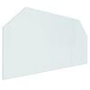vidaXL Fireplace Glass Plate Hexagon 120x60 cm