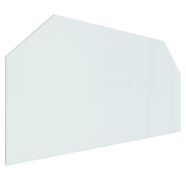 vidaXL Fireplace Glass Plate Hexagon 120x60 cm