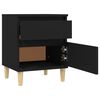 vidaXL Bedside Cabinets 2 pcs Black 40x35x50 cm