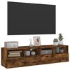 vidaXL TV Wall Cabinets 2 pcs Smoked Oak 60x30x30 cm Engineered Wood