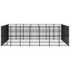 vidaXL Outdoor Dog Kennel Steel 38.71 m&sup2;
