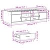 vidaXL Daybed with Drawers without Mattress Smoked Oak 75x190 cm Small Single